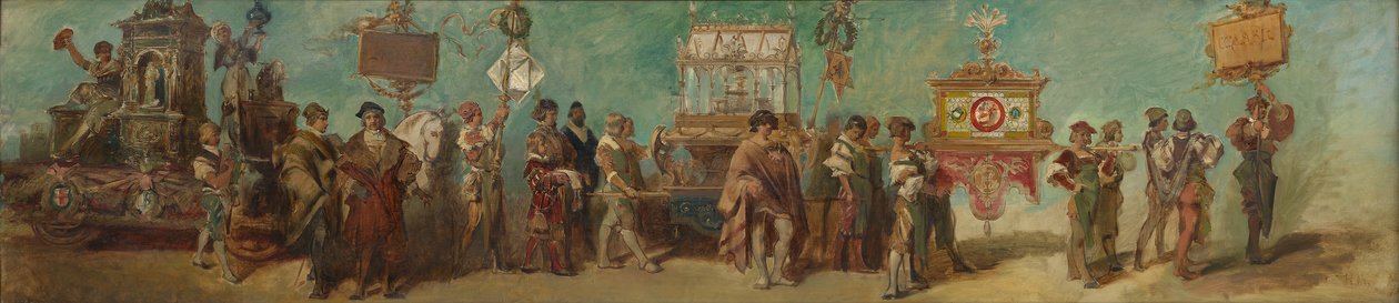 Design for the 1879 Parade - The Potters and Glaziers by Hans Makart