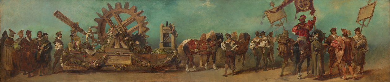 Design for the Parade 1879 - The Engineers and Mechanics by Hans Makart
