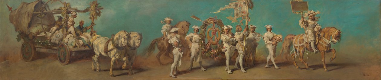 Design for the Festive Procession of 1879 - The Millers and Bakers by Hans Makart