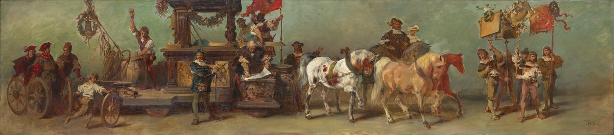 Design for the Festive Procession of 1879 - The Carpenters, Woodturners and Coopers by Hans Makart