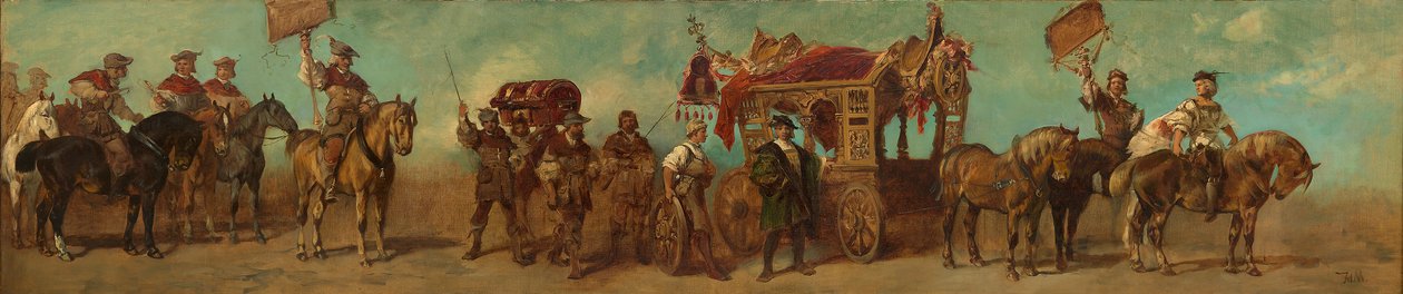 Design for the 1879 Pageant - The Cartwrights, Saddlers, Strap Makers and Pouch Makers by Hans Makart