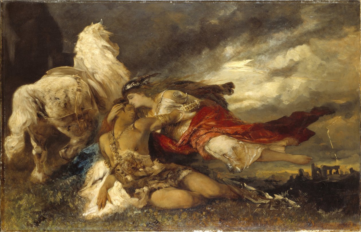 Valkyrie and a Dying Hero by Hans Makart