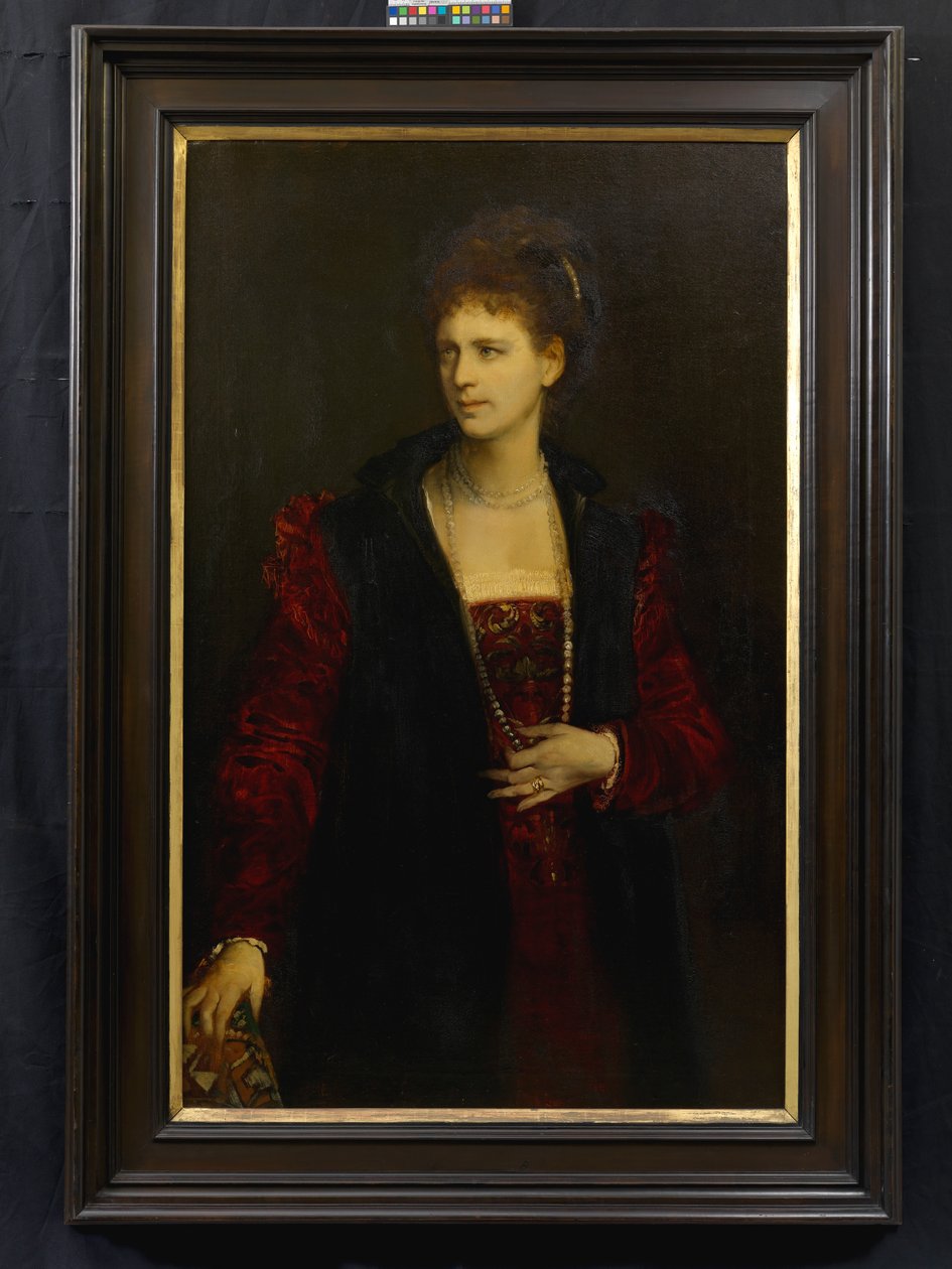 Zerline Gabillon, née Würzburg (1834-1892), Actress by Hans Makart