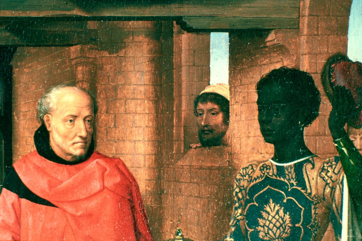 Adoration of the Magi, Triptych (Detail) by Hans Memling