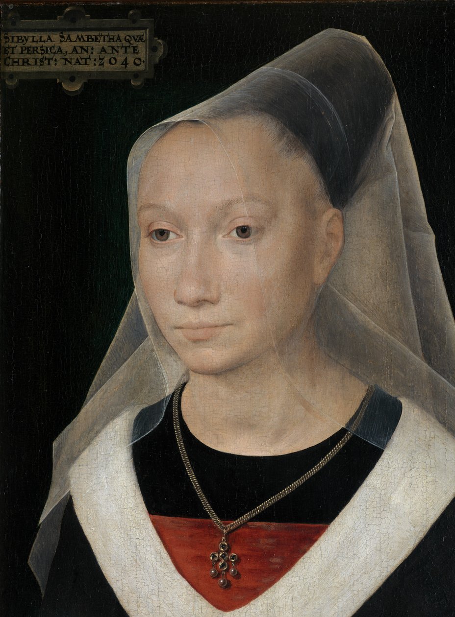 Portrait of a Young Woman (detail) by Hans Memling