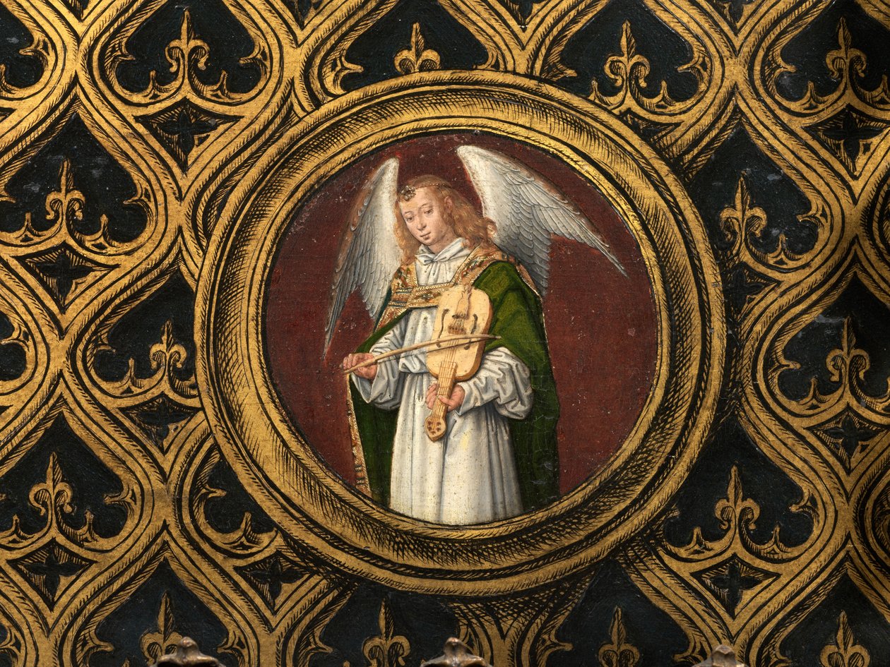 (detail) Reliquary of Saint Ursula by Hans Memling