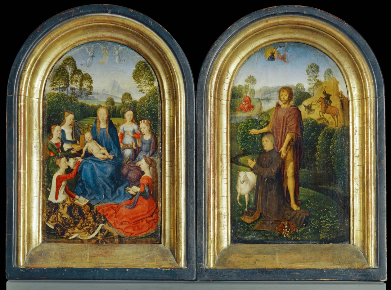 Diptych of Jan Du Cellier, Bourgeois of Bruges by Hans Memling