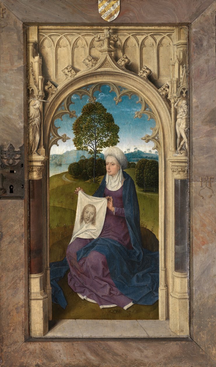 Exterior Panel of the Triptych of Jan Floreins by Hans Memling