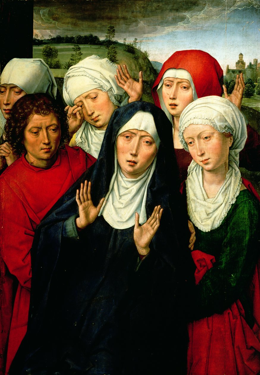 The Holy Women, right hand panel of the Deposition Diptych, c.1492-94 by Hans Memling