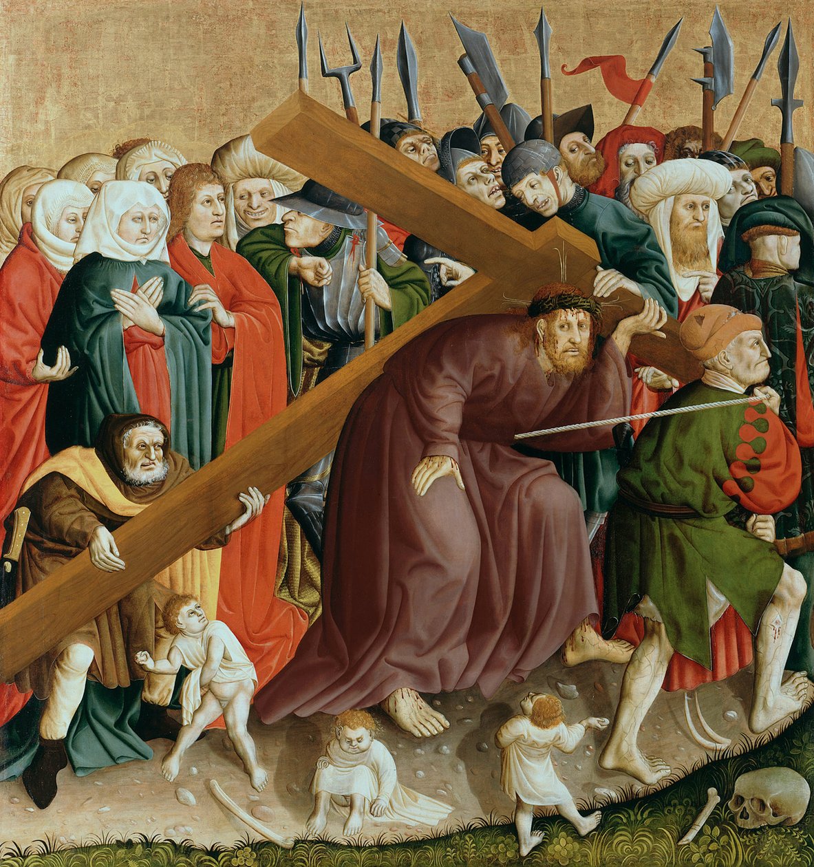 Christ Carrying the Cross (The Wings of the Wurzach Altar) by Hans Multscher