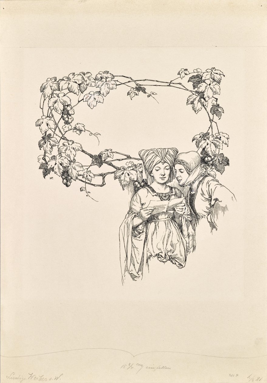 Calendar Page for "The Merry Wives of Windsor" by Hans Printz