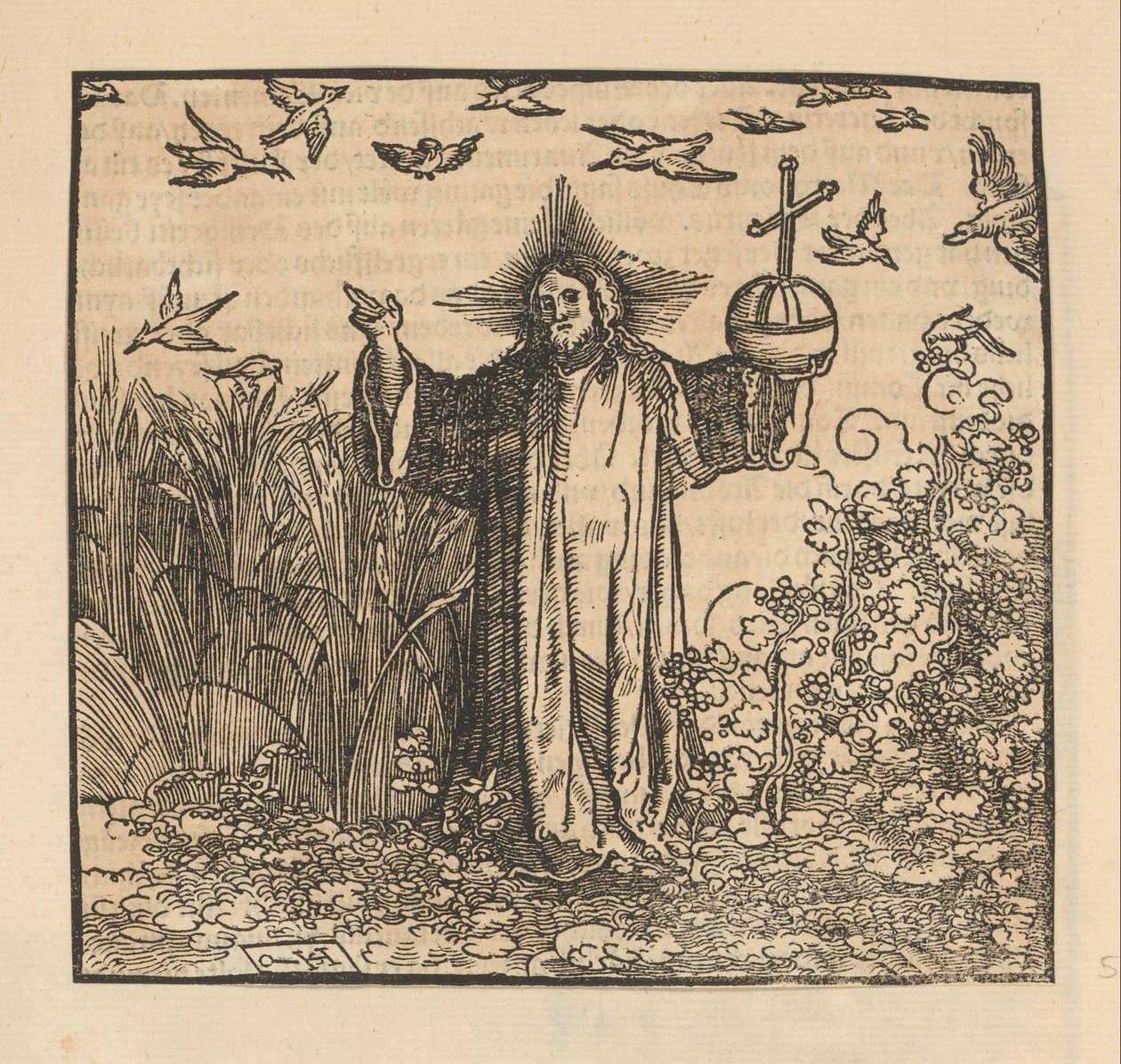 Christ as Salvator Mundi by Hans Schäufelein (possibly)