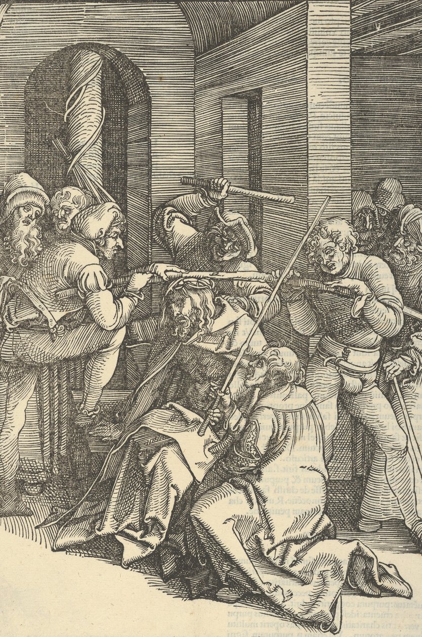Christ Crowned with Thorns, from Speculum Passionis Domini Nostri Ihesu Christi by Hans Schäufelein the Elder