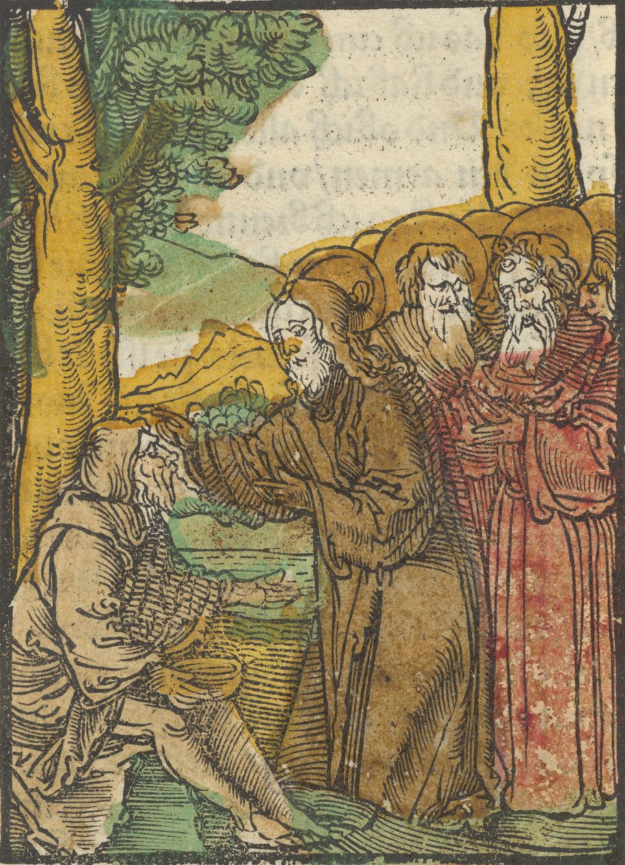 Christ Healing the Blind by Hans Schäufelein the Elder