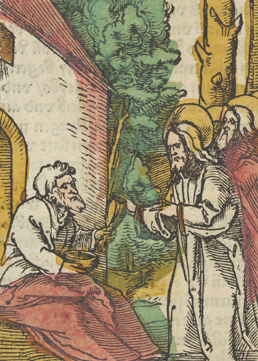 Christ Healing the Leper, from Das Plenarium, 1517 by Hans Schäufelein the Elder