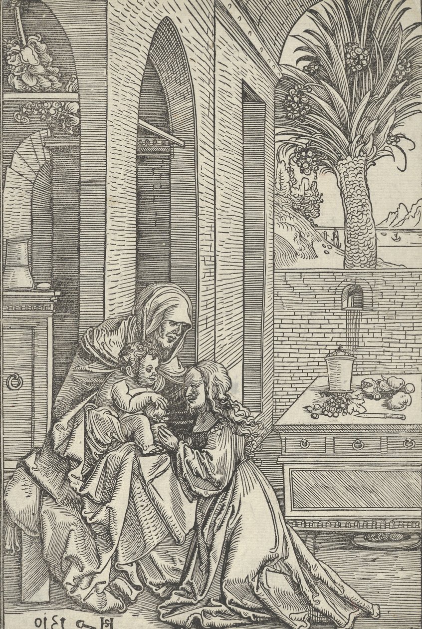 Virgin and Child with Saint Anne by Hans Schäufelein the Elder