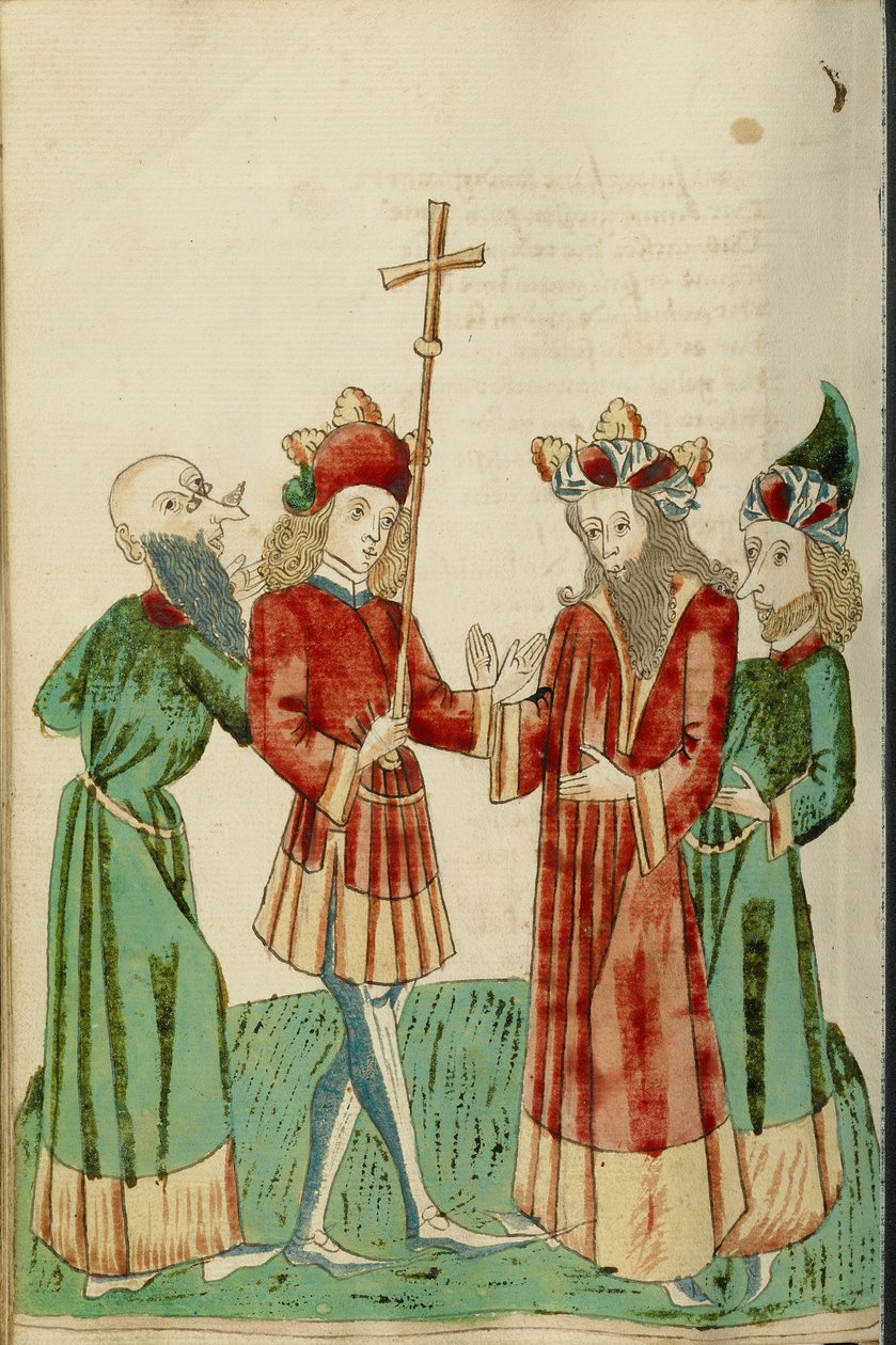 Avenir and Josaphat with Two Scholars by Hans Schilling