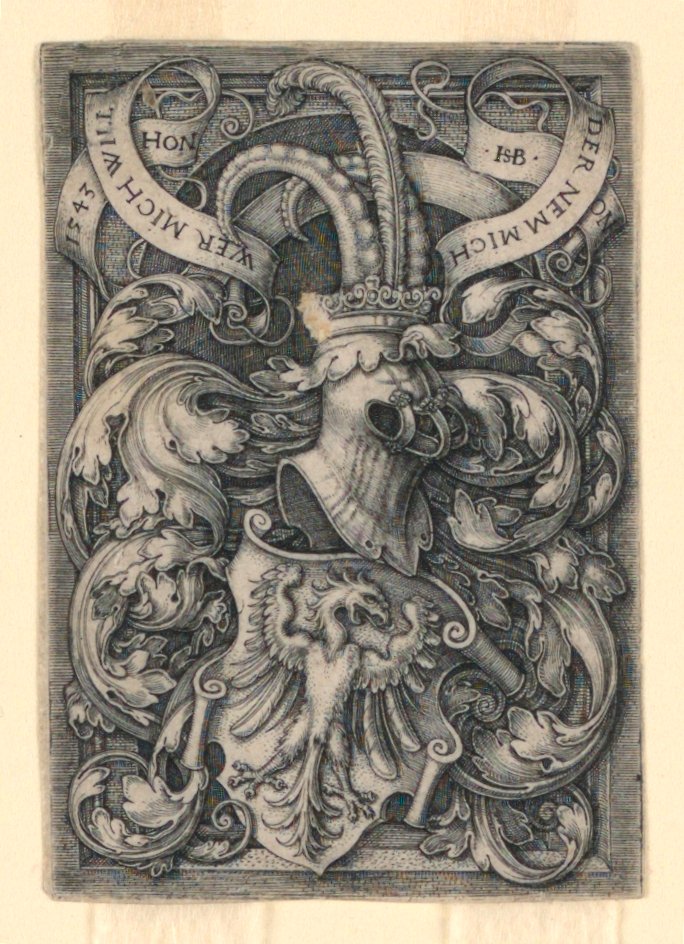 Coat of Arms with an Eagle by Hans Sebald Beham