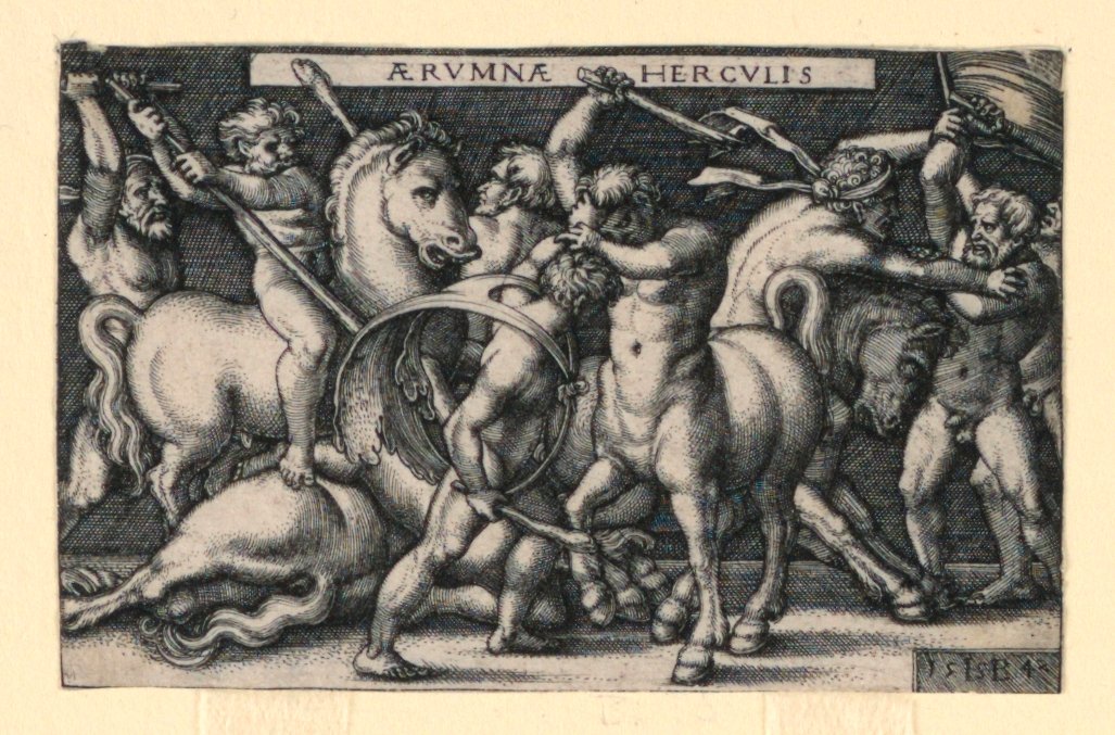 Hercules Fighting the Centaurs by Hans Sebald Beham