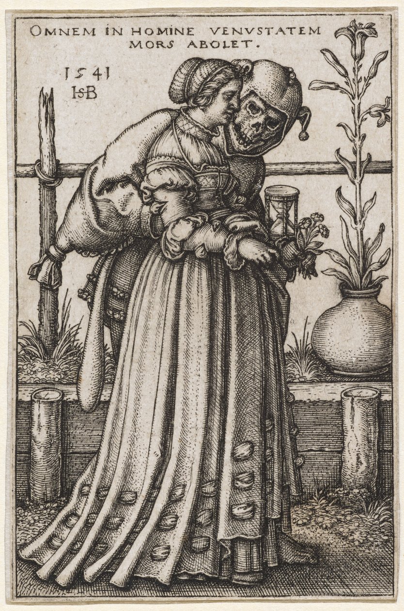The Lady and Death by Hans Sebald Beham