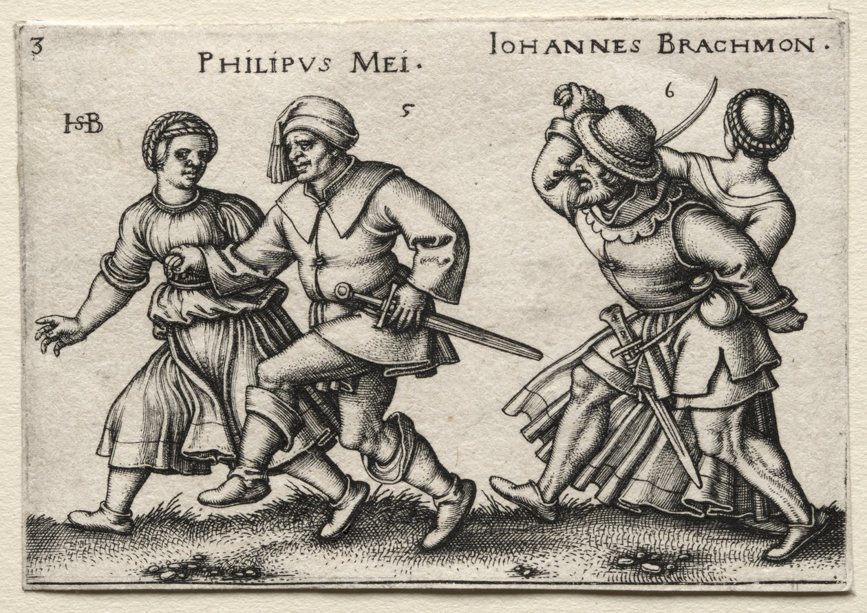 The Village Wedding: Philipus Mei Johannes Brachmon by Hans Sebald Beham