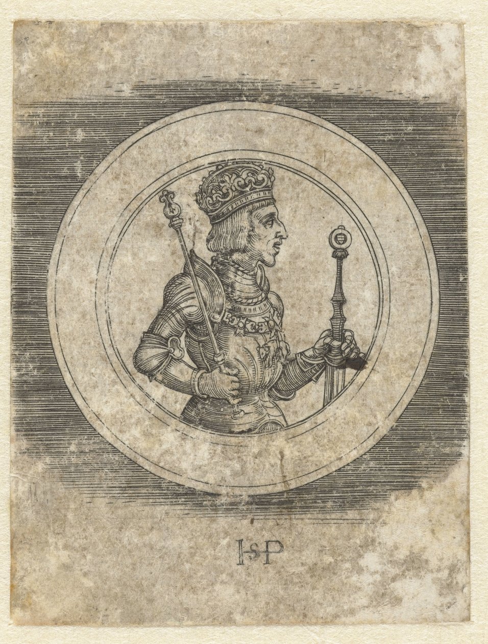 Front of Medal with Portrait of King Ferdinand I of Hungary and Bohemia, Half-Length by Hans Sebald Beham