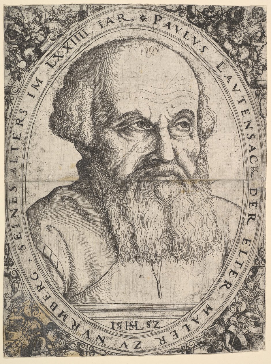 Portrait of Paulus Lautensack the Elder by Hans Sebald Lautensack