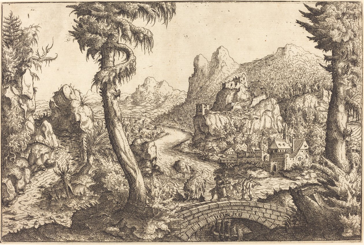 The Flight into Egypt, 1558 by Hans Sebald Lautensack