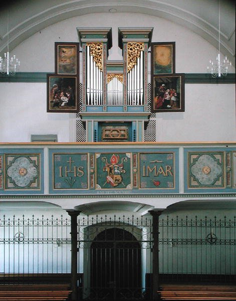 Organ in the Cloister, c.1641 by Hans Sichelbein Sichelbein