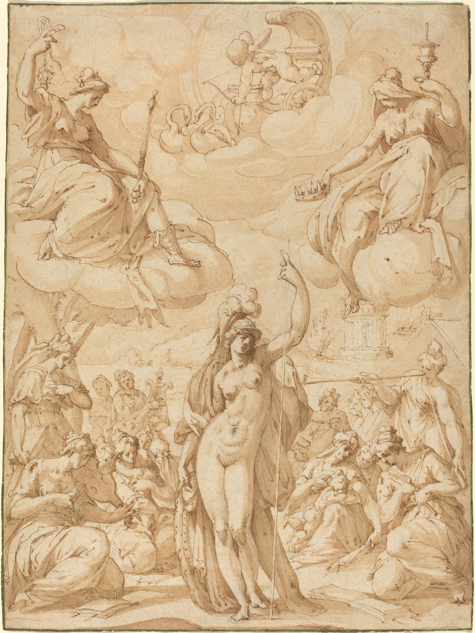 Allegory of Minerva as the Head of the Muses by Hans Speckaert