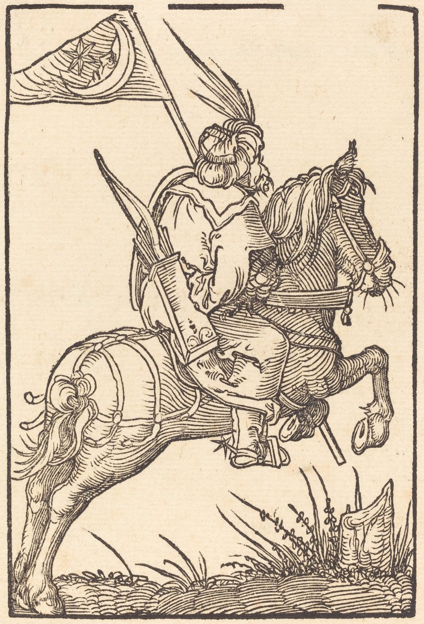 A Turkish Horseman by Hans Springinklee