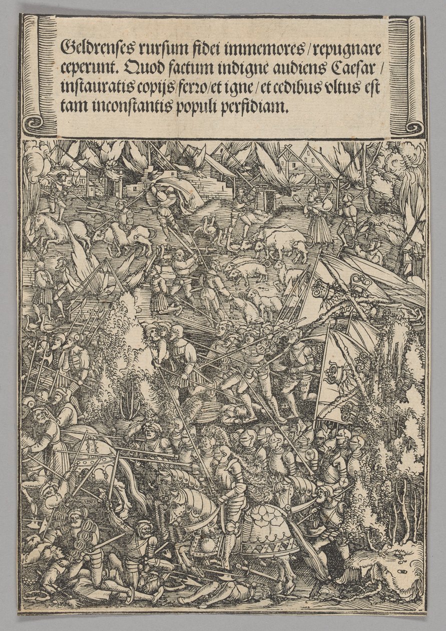 Second War with Guelders, plate 19 from Historical Scenes from the Life of Emperor Maximilian I from the Triumphal Arch by Hans Springinklee