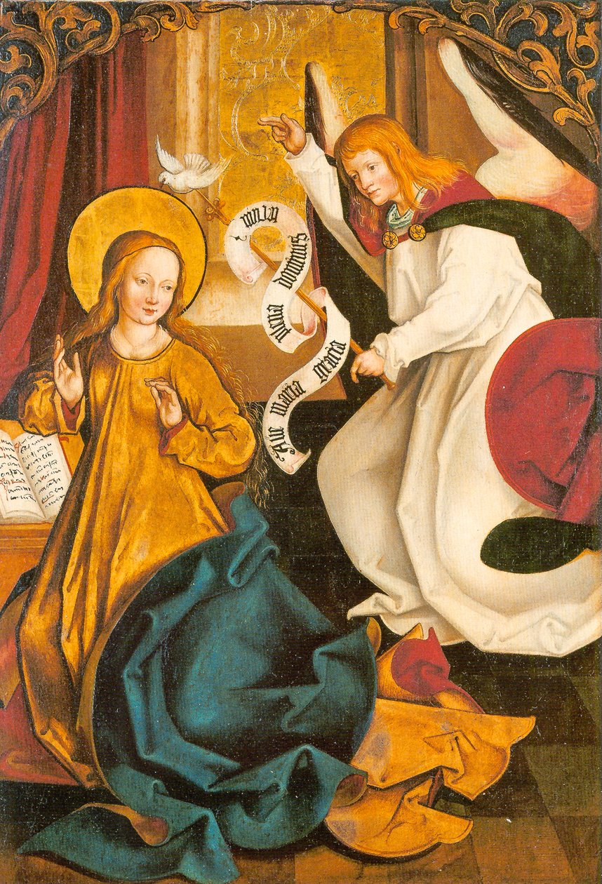 The Annunciation to Mary - Inzigkofen Altar by Hans und Jakob Strüb