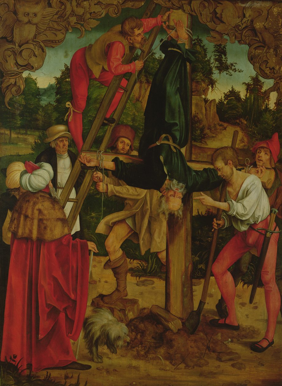 Crucifixion of St Peter by Hans Suess Kulmbach