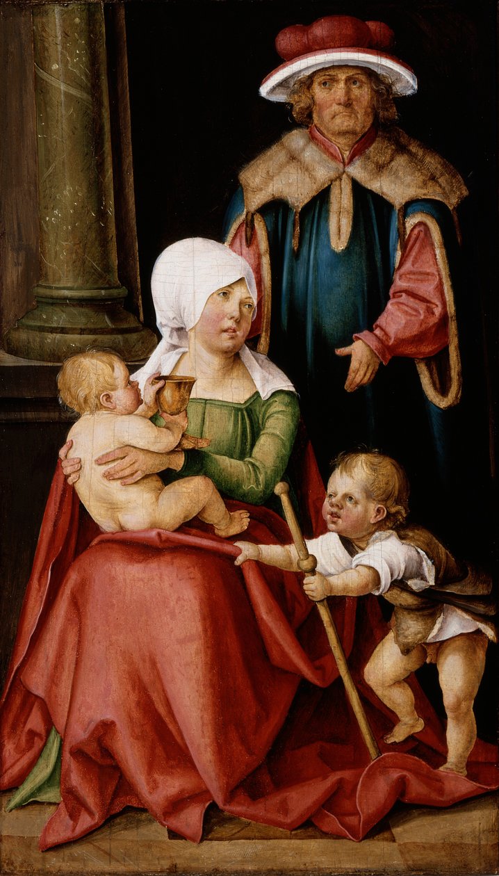 Mary Salome and Zebedee with Their Sons James the Greater and John the Evangelist, c.1511 by Hans Suess Kulmbach