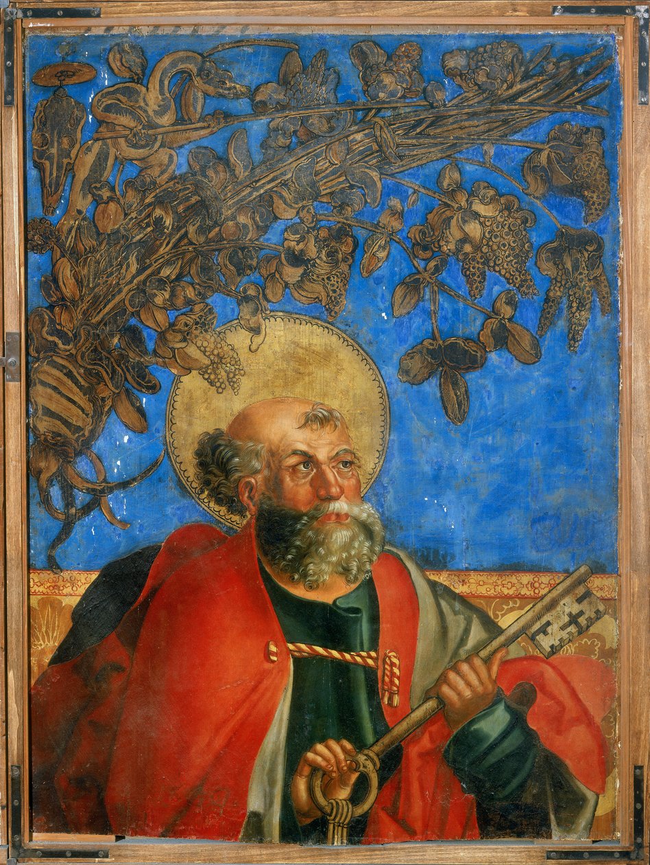 Saint Peter, upper section (detail) by Hans Suess Kulmbach