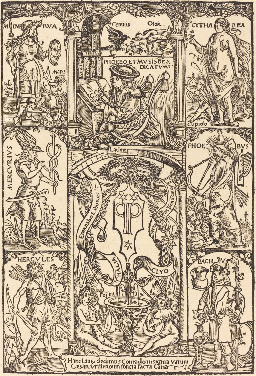 Celtes Surrounded by Greek and Roman Gods by Hans Süss von Kulmbach