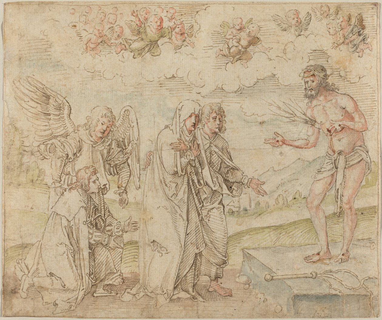 Mary and John before the Man of Sorrows by Hans Süss von Kulmbach