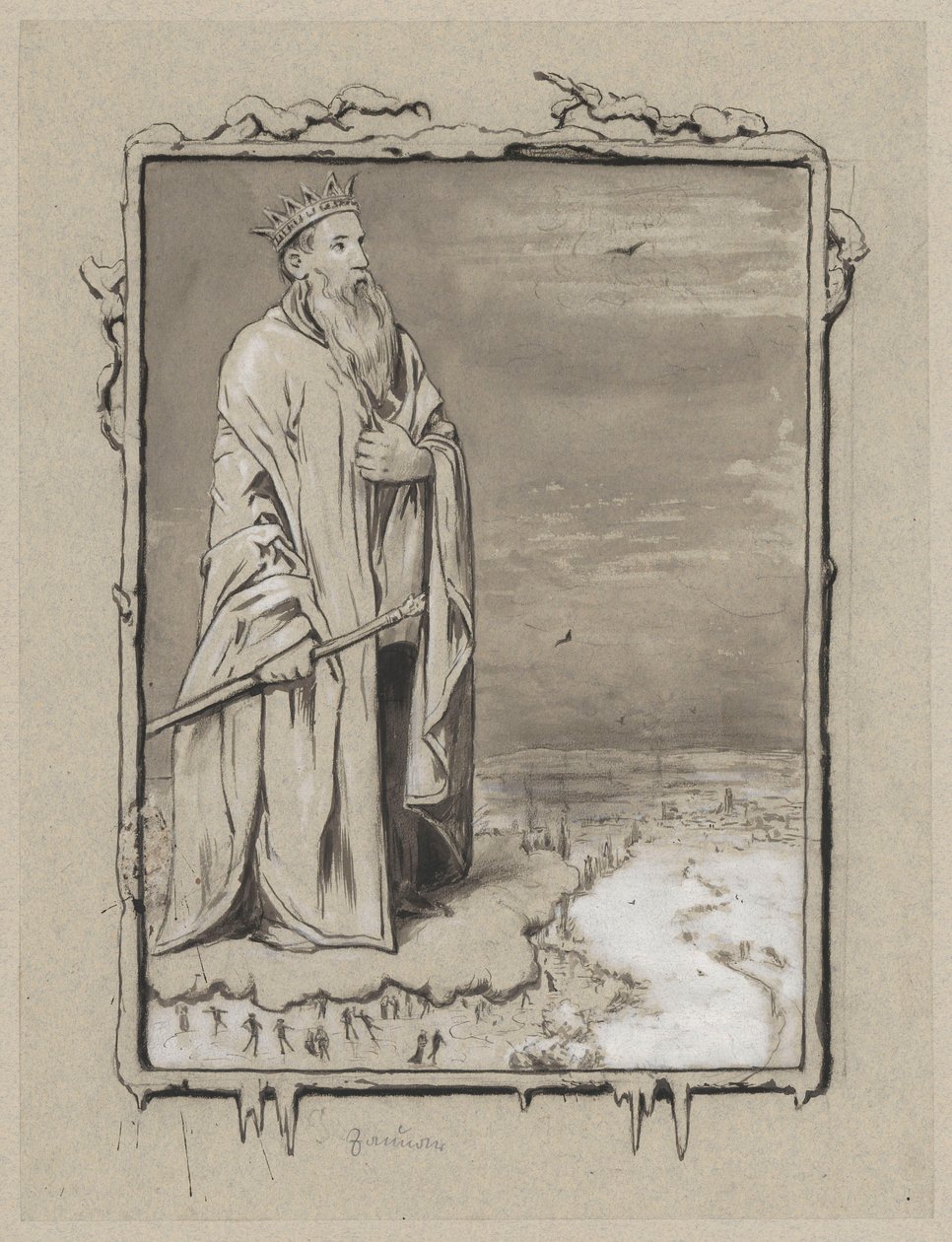 Allegory of January by Hans Thoma