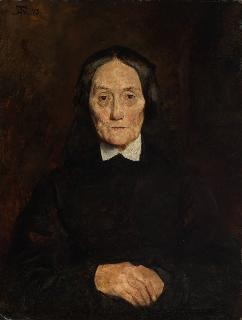Portrait of Mrs. Scholderer by Hans Thoma
