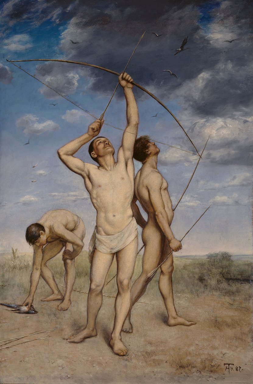 Archers by Hans Thoma