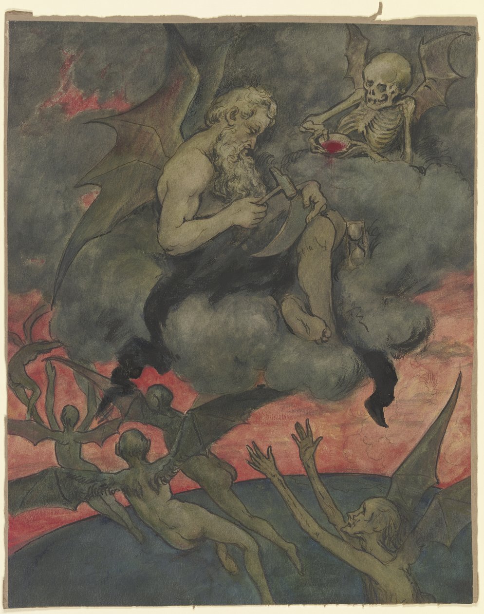 Chronos Sharpens the Scythe by Hans Thoma