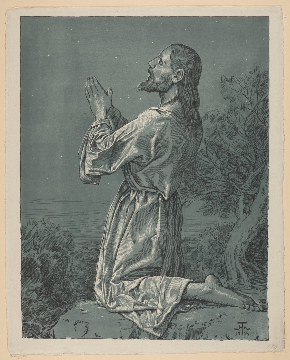 Christ Praying in the Garden of Gethsemane by Hans Thoma