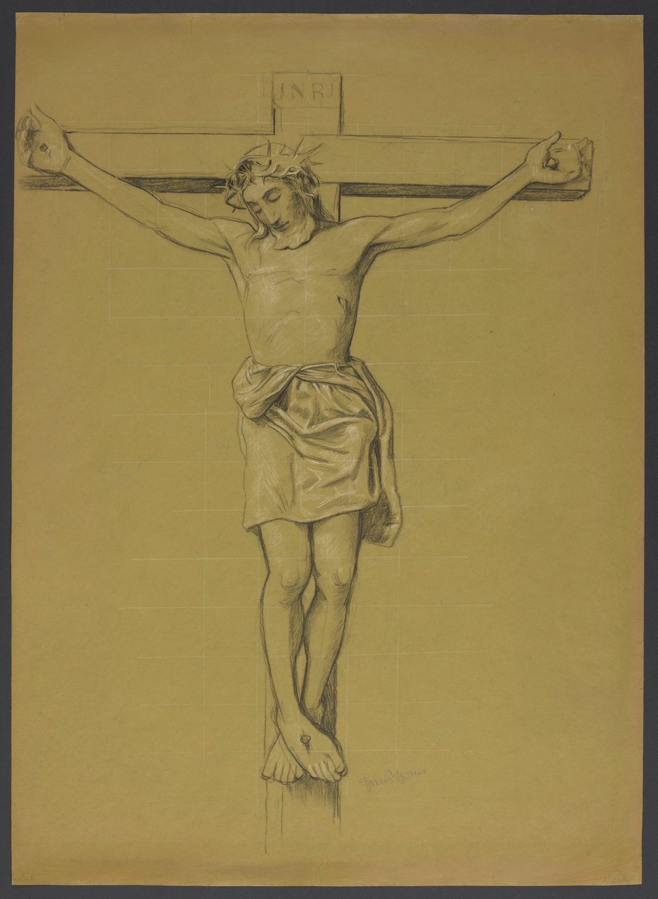Christ on the Cross by Hans Thoma