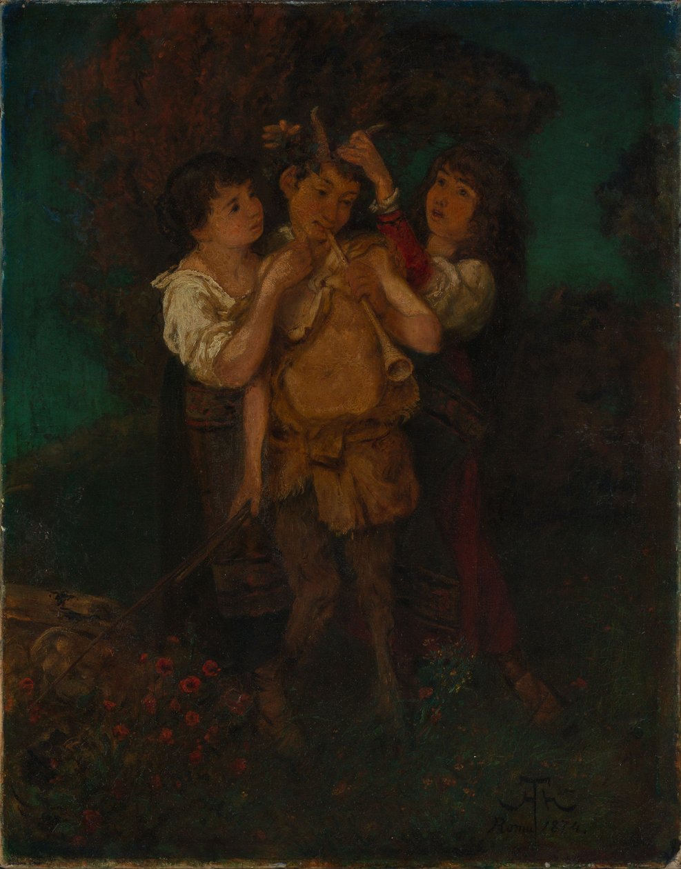 The Celebrated Pan by Hans Thoma