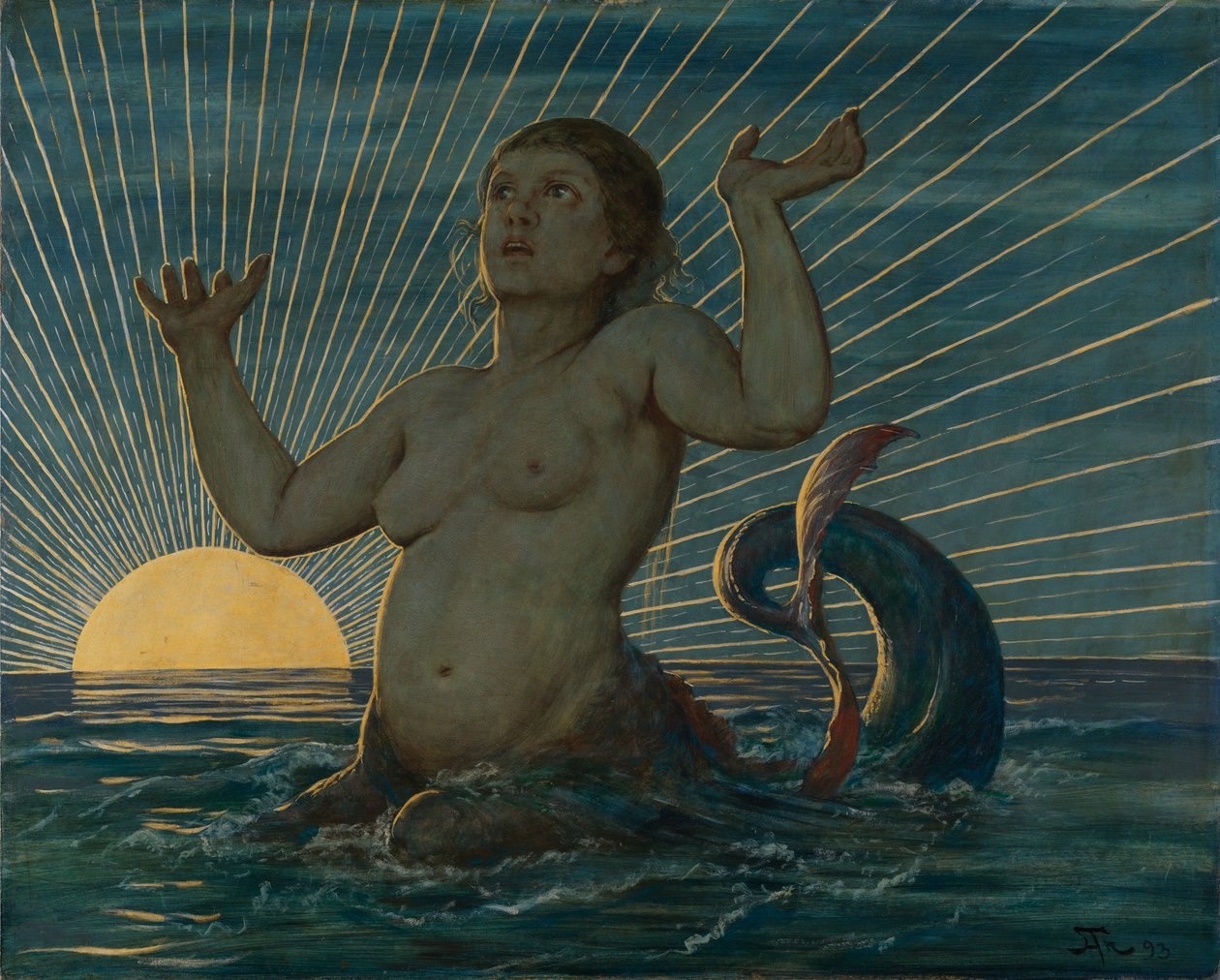 Awakening of the Sea by Hans Thoma