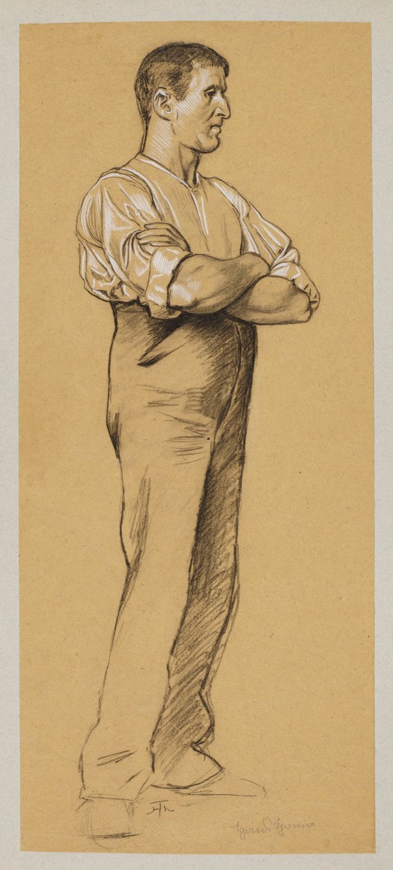 Man with Folded Arms by Hans Thoma