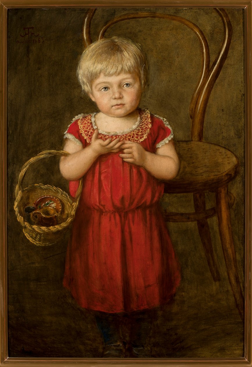 Portrait of Eli with a Basket by Hans Thoma