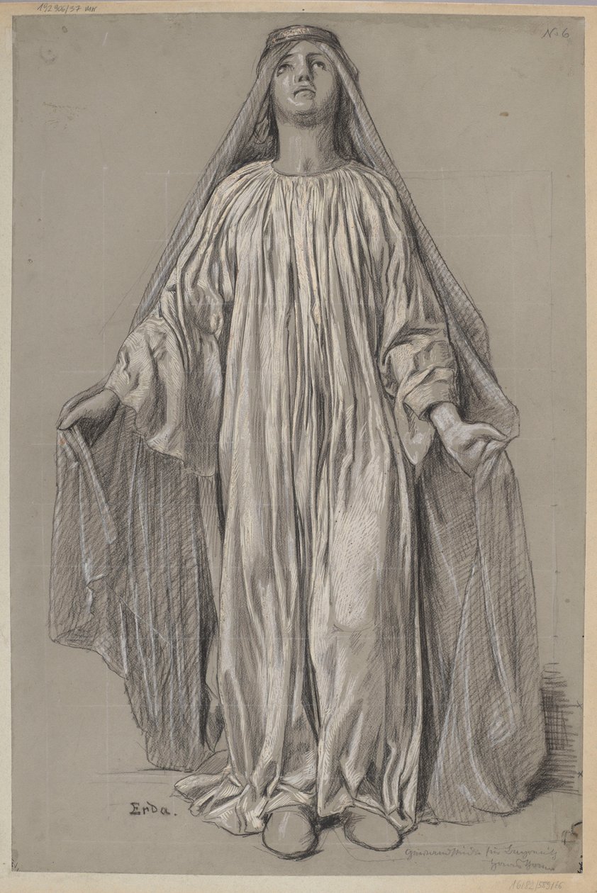 Costume Design for Erda by Hans Thoma