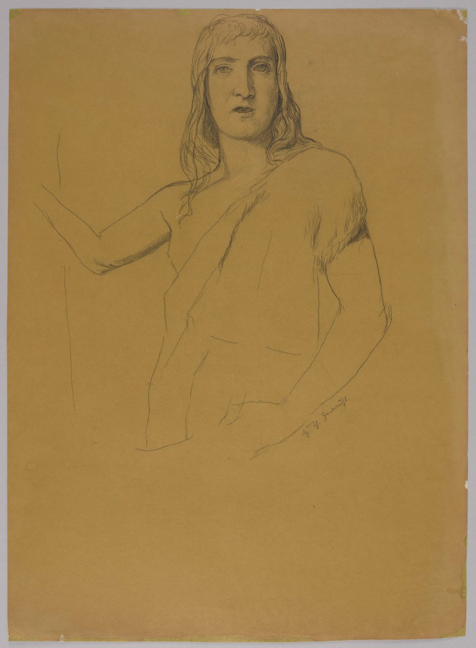 Study of St. John the Baptist by Hans Thoma